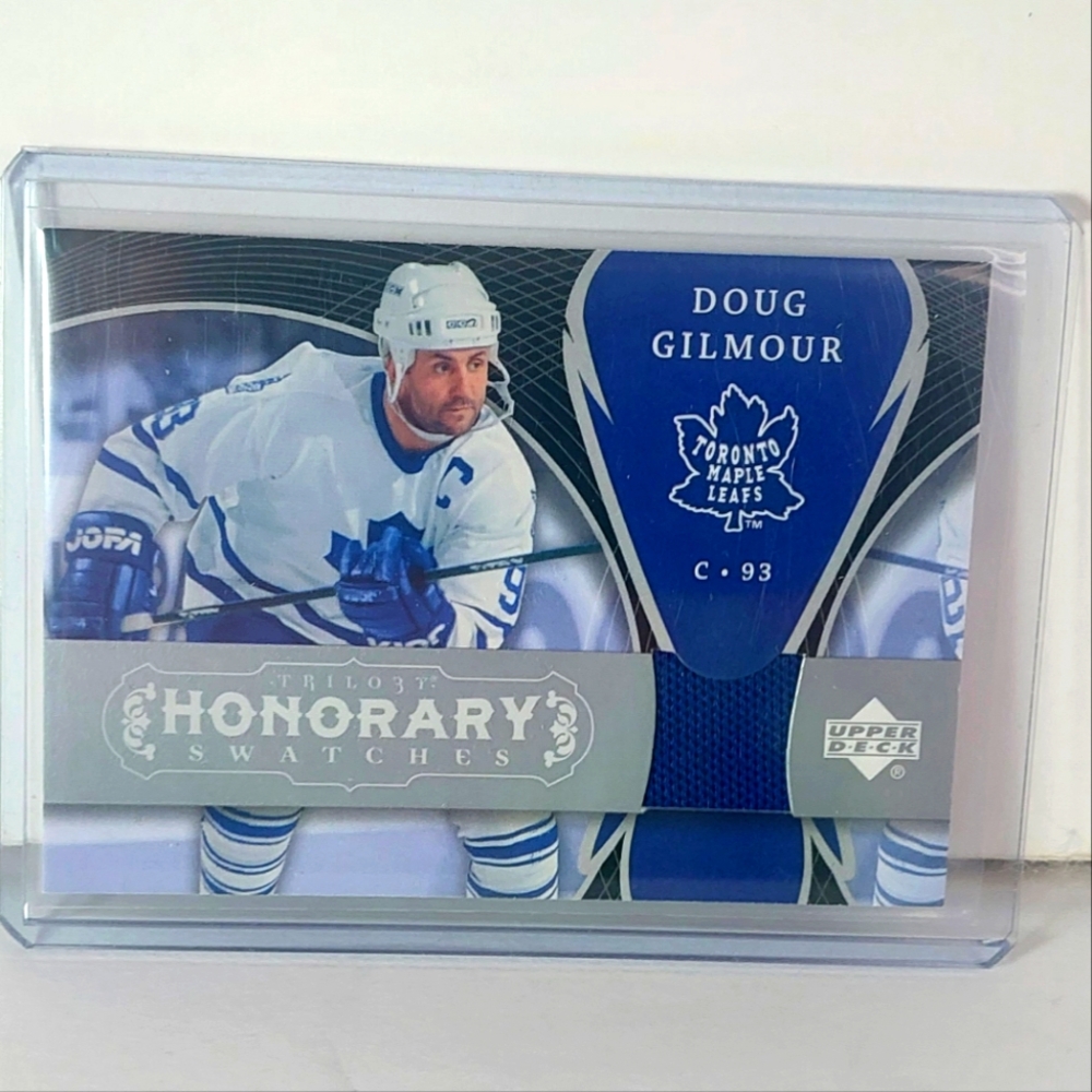 Doug Gilmour Trilo3y Honorary Swatches Game Used Hockey Card 2007/08 HS-DG